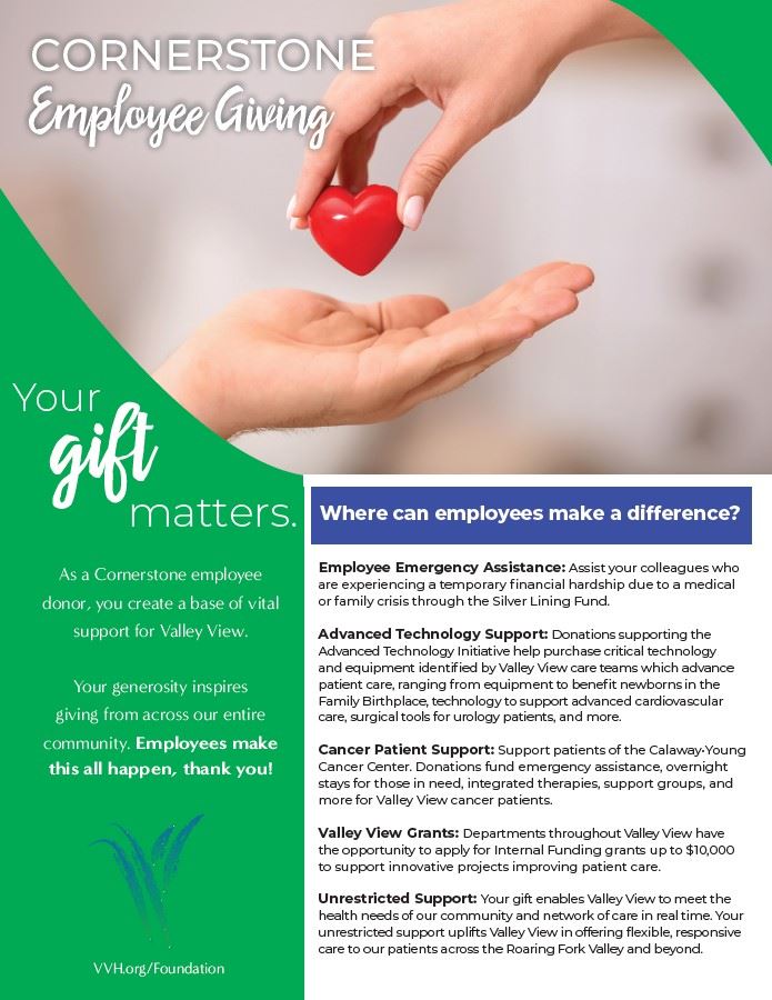 VVH Foundation cornerstone employee giving